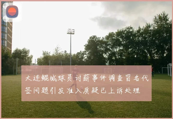 大连鲲城球员讨薪事件调查冒名代签问题引发准入质疑已上诉处理